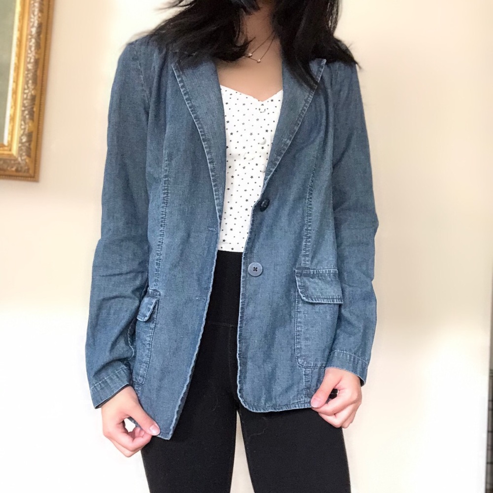 J.jill denim blazer/jacket